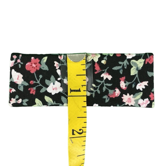 Retro Floral Print Black Lipstick Holder with Mirror - Picture 12 of 15